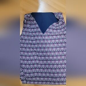 Purple Geometric Sleeveless Top White House Black Market